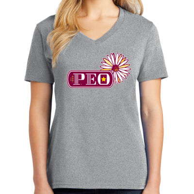 PEO - Ladies Core Cotton V Neck Tee Thumbnail