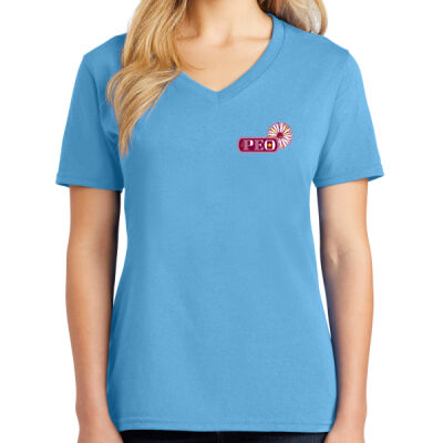 PEO - Ladies Core Cotton V Neck Tee Thumbnail