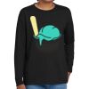 Youth Heavy Cotton 100% Cotton Long Sleeve T Shirt Thumbnail